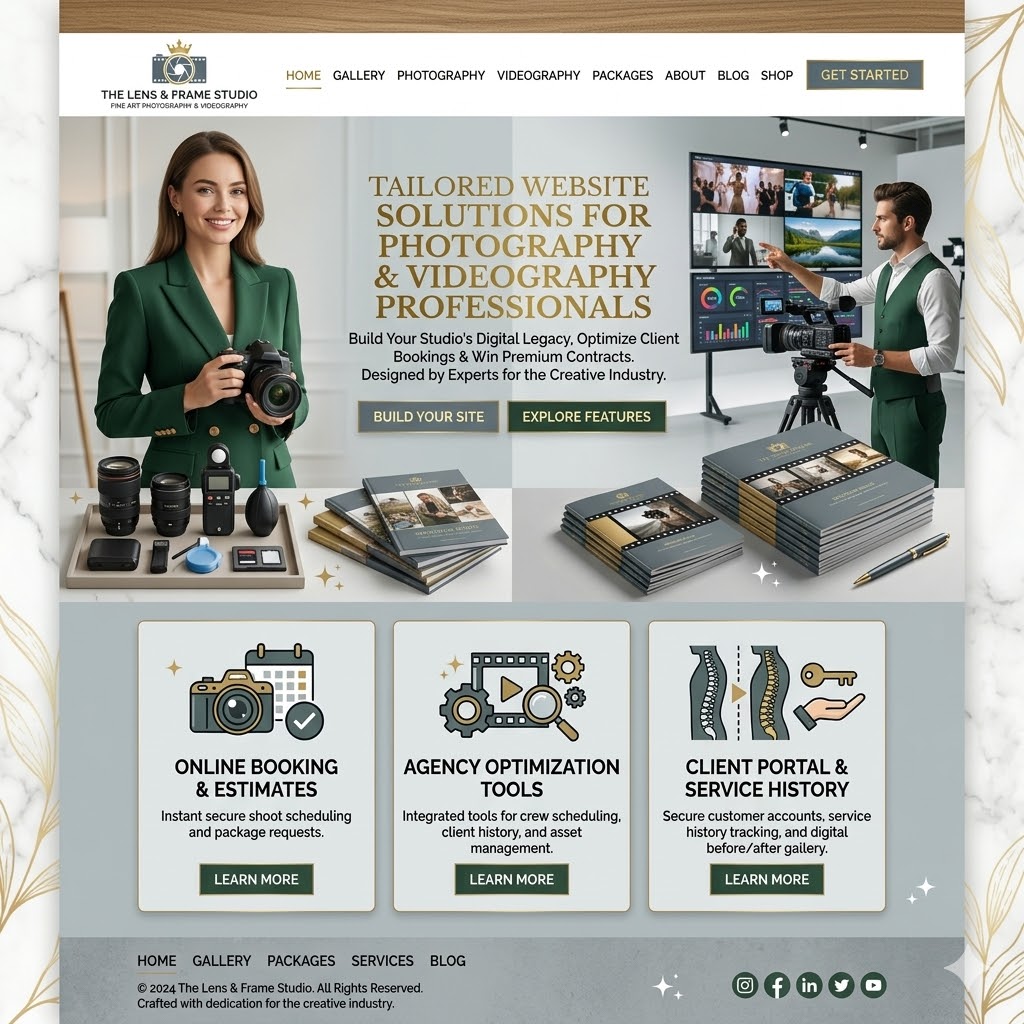 Photography & Videography Website Preview